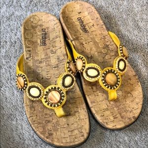 Vionic Orthaheel Fiji Orthotic Jeweled Flip Flops